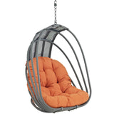 Whisk Outdoor Patio Swing Chair Without Stand Orange EEI-2656-ORA-SET