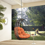 Whisk Outdoor Patio Swing Chair Without Stand Orange EEI-2656-ORA-SET