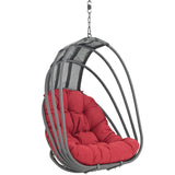 Whisk Outdoor Patio Swing Chair Without Stand Red EEI-2656-RED-SET