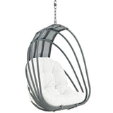 Whisk Outdoor Patio Swing Chair Without Stand White EEI-2656-WHI-SET