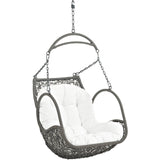 Arbor Outdoor Patio Swing Chair Without Stand White EEI-2659-WHI-SET