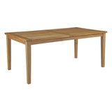 Marina Outdoor Patio Teak Dining Table Natural EEI-2717-NAT