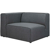Mingle Fabric Left-Facing Sofa Gray EEI-2720-GRY