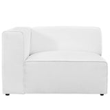Mingle Fabric Left-Facing Sofa White EEI-2720-WHI