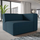 Mingle Fabric Right-Facing Sofa Blue EEI-2722-BLU