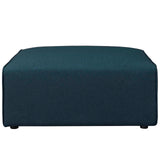 Mingle Fabric Ottoman Blue EEI-2726-BLU