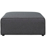 Mingle Fabric Ottoman Gray EEI-2726-GRY