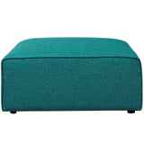 Mingle Fabric Ottoman Teal EEI-2726-TEA