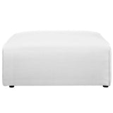 Mingle Fabric Ottoman White EEI-2726-WHI