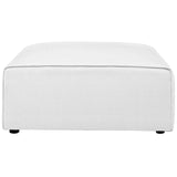 Mingle Fabric Ottoman White EEI-2726-WHI