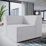 Mingle Corner Sofa White EEI-2728-WHI