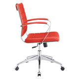 Modway Furniture Jive Mid Back Office Chair Red 26 x 26 x 35 - 38