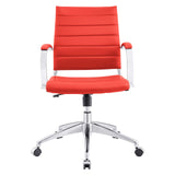 Modway Furniture Jive Mid Back Office Chair Red 26 x 26 x 35 - 38