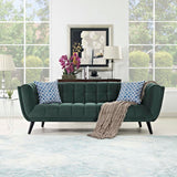 Bestow Performance Velvet Sofa Green EEI-2731-GRN