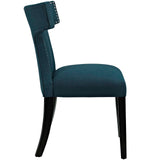 Curve Dining Side Chair Fabric Set of 2 Azure EEI-2741-AZU-SET