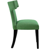 Curve Dining Side Chair Fabric Set of 2 Kelly Green EEI-2741-GRN-SET