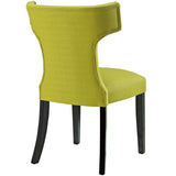 Curve Dining Side Chair Fabric Set of 2 Wheatgrass EEI-2741-WHE-SET