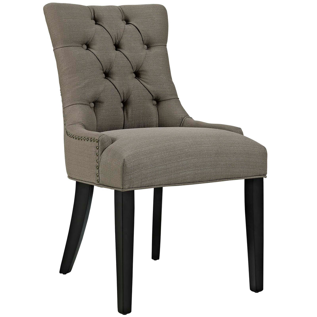 Regent Dining Side Chair Fabric Set of 2 Granite EEI-2743-GRA-SET