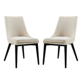 viscount Dining Side Chair Fabric Set of 2 Beige EEI-2745-BEI-SET