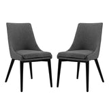 viscount Dining Side Chair Fabric Set of 2 Gray EEI-2745-GRY-SET