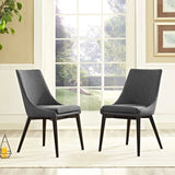 viscount Dining Side Chair Fabric Set of 2 Gray EEI-2745-GRY-SET