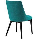 viscount Dining Side Chair Fabric Set of 2 Teal EEI-2745-TEA-SET