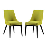 viscount Dining Side Chair Fabric Set of 2 Wheatgrass EEI-2745-WHE-SET