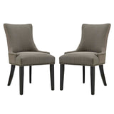 Marquis Dining Side Chair Fabric Set of 2 Granite EEI-2746-GRA-SET
