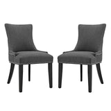Marquis Dining Side Chair Fabric Set of 2 Gray EEI-2746-GRY-SET