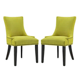 Marquis Dining Side Chair Fabric Set of 2 Wheatgrass EEI-2746-WHE-SET
