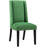 Baron Dining Chair Fabric Set of 2 Green EEI-2748-GRN-SET