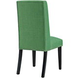 Baron Dining Chair Fabric Set of 2 Green EEI-2748-GRN-SET