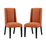 Baron Dining Chair Fabric Set of 2 Orange EEI-2748-ORA-SET