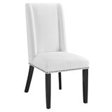 Modway Furniture Baron Dining Chair Fabric Set of 2 0423 White EEI-2748-WHI-SET