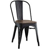 Promenade Dining Side Chair Set of 4 Black EEI-2752-BLK-SET
