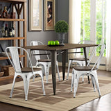 Promenade Dining Side Chair Set of 4 White EEI-2752-WHI-SET