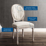 Arise Vintage French Upholstered Fabric Dining Side Chair Beige EEI-2795-BEI