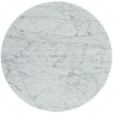 Lippa 20" Marble Side Table White EEI-280-WHI
