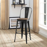 Promenade Bar Stool Black EEI-2814-BLK