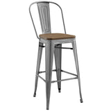 Promenade Bar Stool Gunmetal EEI-2814-GME