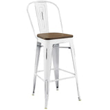 Promenade Bar Stool White EEI-2814-WHI