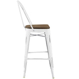 Promenade Bar Stool White EEI-2814-WHI