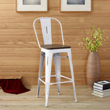 Promenade Bar Stool White EEI-2814-WHI