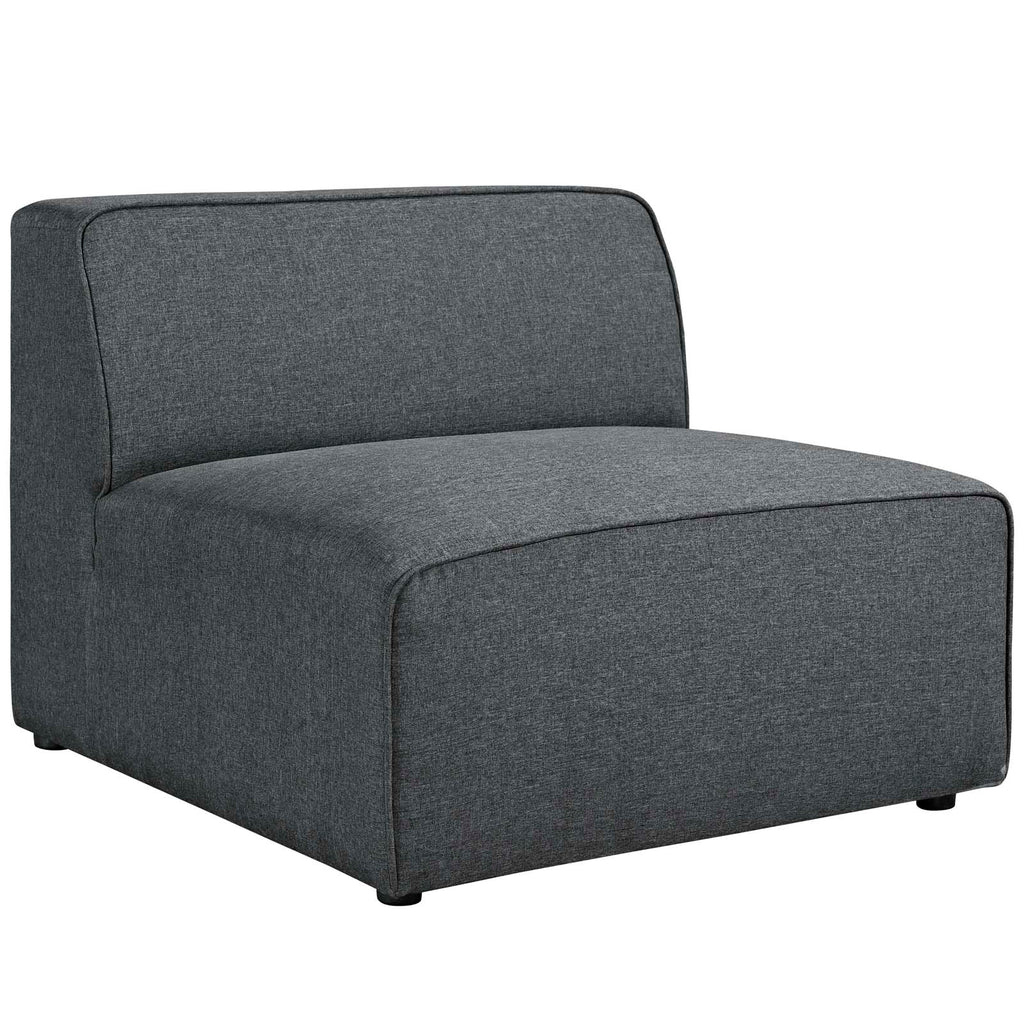 Mingle 5 Piece Upholstered Fabric Sectional Sofa Set Gray EEI-2835-GRY
