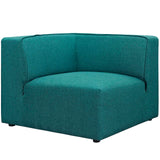 Mingle 5 Piece Upholstered Fabric Sectional Sofa Set Teal EEI-2835-TEA