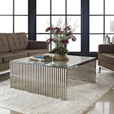 Gridiron Coffee Table Silver EEI-284-SLV