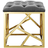 Intersperse Ottoman Gold Gray EEI-2845-GLD-GRY