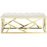 Intersperse Bench Gold Ivory EEI-2847-GLD-IVO