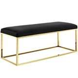 Anticipate Fabric Bench Gold Black EEI-2851-GLD-BLK