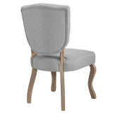 Modway Furniture Array Vintage French Upholstered Dining Side Chair 0423 Light Gray EEI-2878-LGR